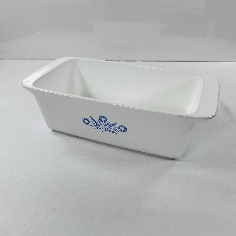 Vintage Corning Ware P-315-B Blue Cornflower 9x5x3 Bread Loaf Pan Baking Dish